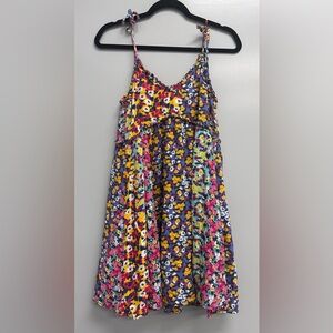 Patrons of Peace  Floral Multicolor Babydoll Dress Size Medium